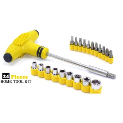 T Tool Set Pack of 24 Screwdriver Branded Kit Professional Multi-Purpose Hand Tool Set for Home & Repair