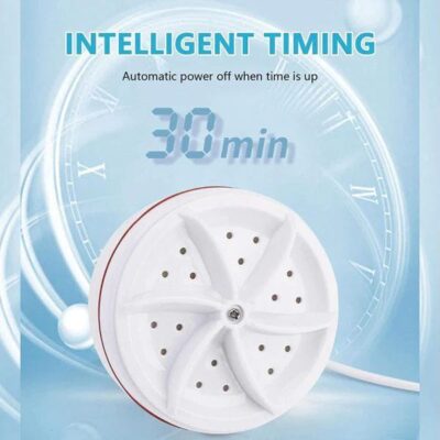 Mini Portable Washing Machine Turbo Washer Compact Laundry Machine for Socks Underwear Student Dormitory & Travel