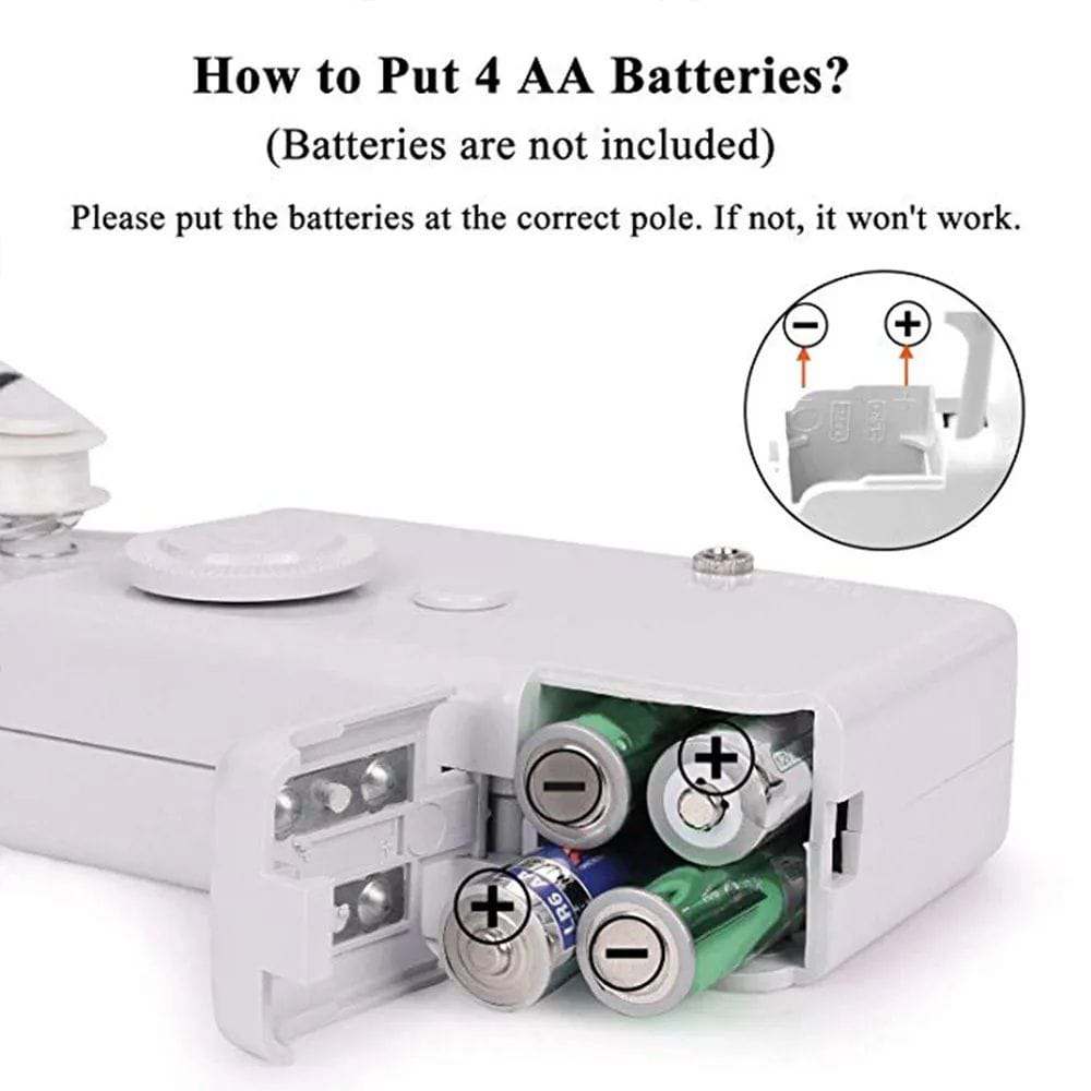 Mini Portable Handheld Sewing Machine Handy Stitching Machine for Clothing Fabric Home Travel & DIY Use - Image 3