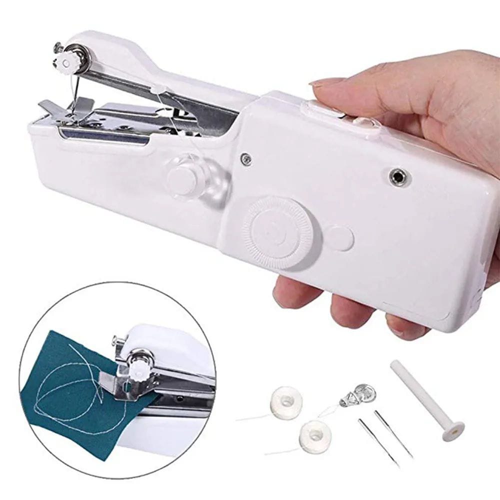 Mini Portable Handheld Sewing Machine Handy Stitching Machine for Clothing Fabric Home Travel & DIY Use - Image 4
